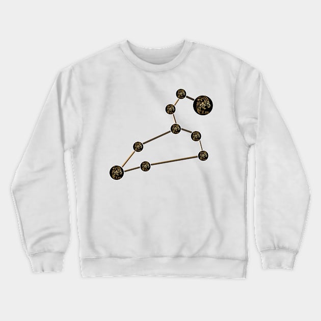 leo zodiac constellation Crewneck Sweatshirt by INDONESIA68